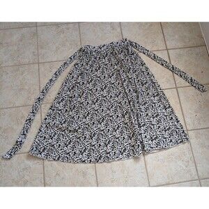 Black and White Floral Maxi Skirt